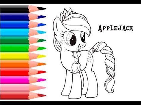 My Little Pony Coloring Pages For Kids Apple Jack Coloring ...