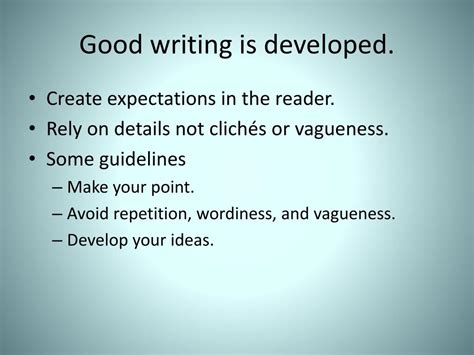 Ppt Qualities Of Good Writing Powerpoint Presentation Free Download