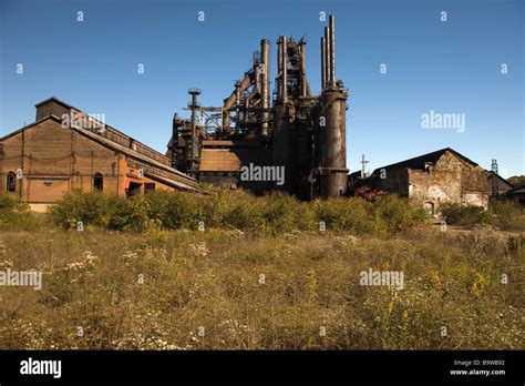 Bethlehem Steel Company Works Bethlehem Pennsylvania Usa Stock Photo