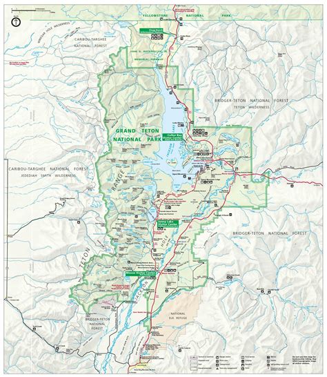 Grand Teton National Park Map Maps For You