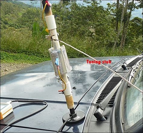 Build Your Own Multi Band Mobile Ham Antenna With A Hamstick Ham Radio Antenna Ham Radio Ham