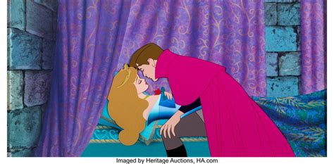 sleeping beauty true love s kiss limited edition cel 227 350 lot 17134 heritage auctions