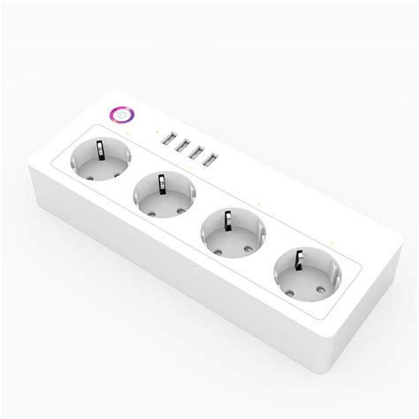 LUMA Smartlife chytrá zásuvka Multi-plug, 4x zásuvka + 4x ...