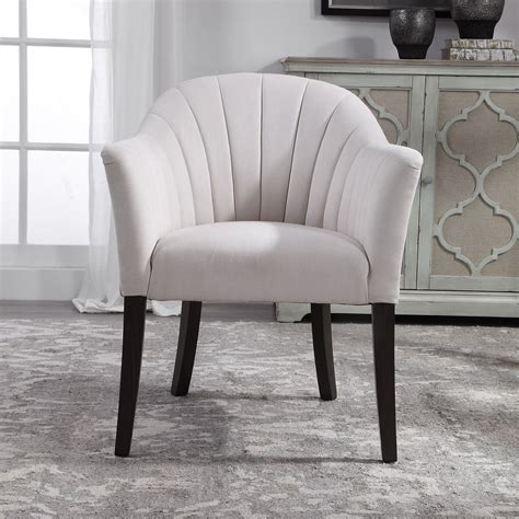 For a traditional beachy look, try using a blue accent chair in your living room. Contemporary Ivory Arm Chair Bedroom Living Room Armchair ...
