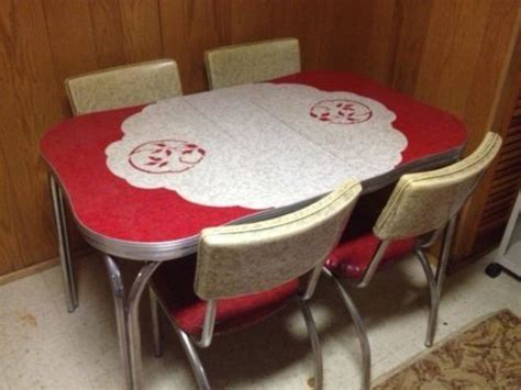 Vintage 1950s Formica & Chrome Kitchen Table & Chairs ...