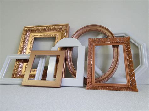 Frame Set Collection Gallery Wall metal copper white