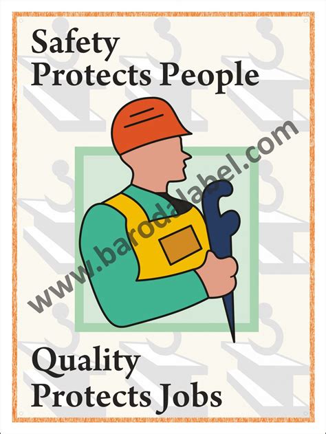 Safety Poster Baroda Label Mfg Co