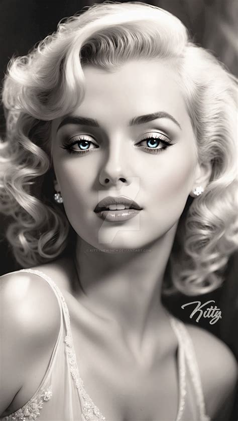 The Beautiful Legend Marilyn Monroe By Kittymew Mew On Deviantart