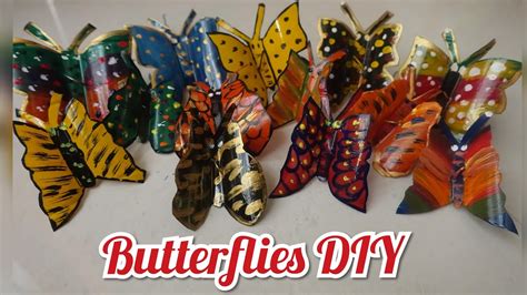 How To Make Beautiful Butterflies From Plastic Bottles Garden Decor