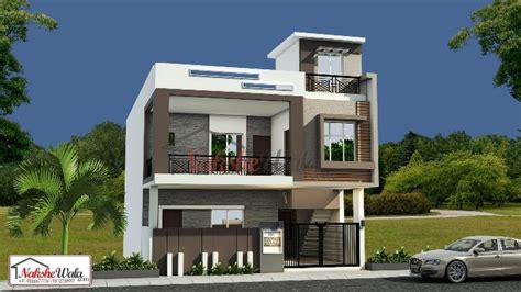In addition to being able to easily build a home that has ample space to move around in, it is also easier to maintain the structure of the building because you. Contemporary House Elevation | 35*45 Duplex House ...