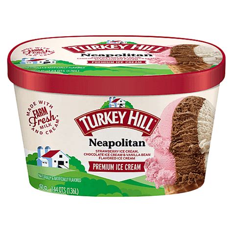 Turkey Hill Ice Cream Premium Neopolitan Qt Frozen Foods