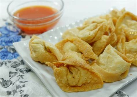 400 gr daging ayam (boleh mix udang). Resep Pangsit Goreng Praktis oleh Wulan Fitriani - Cookpad