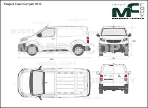 The interior height of the expert is 1449mm (h1), and 1449mm (h2). Peugeot Expert Compact '2016 - Disegno 2D | Peugeot