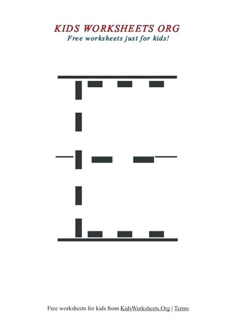 32 Fun Letter E Worksheets | KittyBabyLove.com
