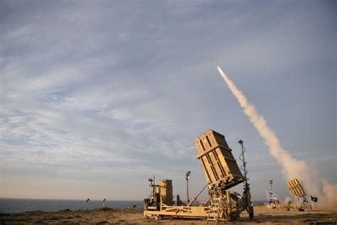 Israel's iron dome missile defence system is called into action in the skies above ashkelon as it tries to intercept and knock out palestinian rockets. Israel Tests Advanced Version of Iron Dome Missile System