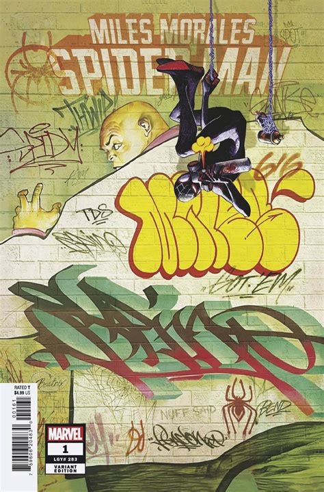 Miles Morales Spider Man 1 Del Mundo Graffiti Var Modern Age Comics