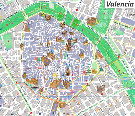 Mapa Turístico De Valencia