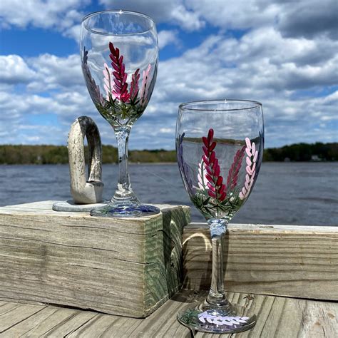 Lupine Wine Glass Lisa Maries Made In Maine
