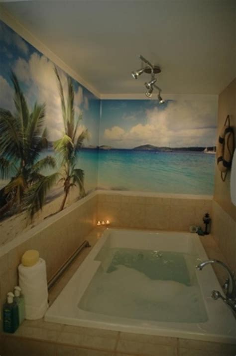 Room Ideas Murals For Bathrooms Beach Mural Coastal Wallpaper
