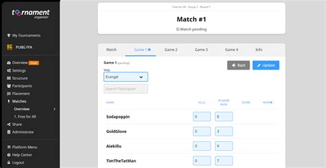 Redemption code can only be used once. PUBG - Create your tournament - Toornament Knowledge Base