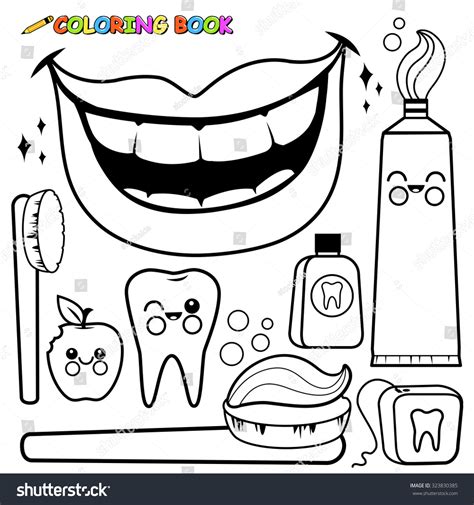 Dental Hygiene Coloring Pages