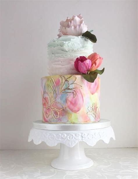 Colorful Wedding Cakes For The Fun Loving Bride Bridal Hairs Cool
