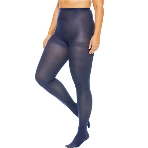 Comfort Choice Women S Plus Size Pack Opaque Tights Tights Walmart Com