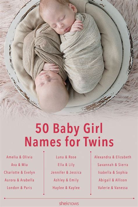 The Best Twin Girl Name Pairs Of All Time Twin Baby Girls Twin Baby