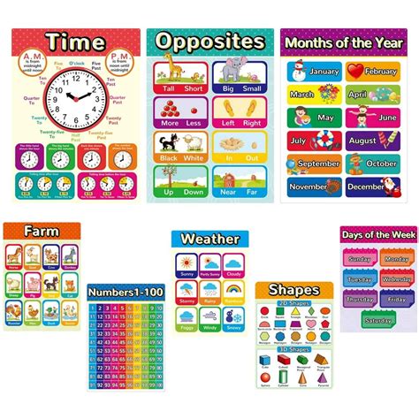 Educational Posters For Preschool Toddlers Kids With Got Glue For