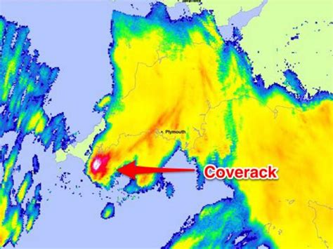 UK weather latest: Radar image shows highly localised Cornwall storm