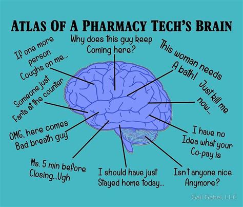 Funny Pharmacy Tech Brain Travel Mug By Gail Gabel Llc Pharmacy
