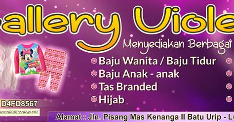 Banner salon ialah salah satu contoh media promosi yang cukup populer. Banner Spanduk toko baju dan aksesories Cdr - Cepat-Cepot