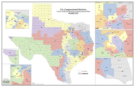 Texas State Representatives District Map Printable Maps