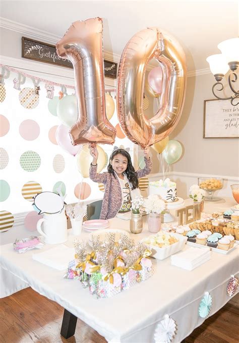 Birthday decoration ideas for your baby girl's party could also include sea shell and mermaid cutout hangings. Girls 10th Birthday Party Ideas | xolivi | Girl birthday ...