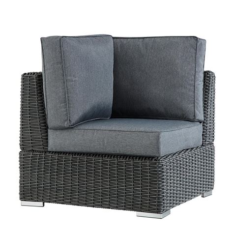 Check out the full range today for many desirable selections now available! HomeSullivan Camari Charcoal Wicker Corner Outdoor ...