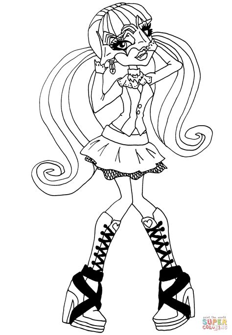 Monster High Draculaura coloring page | Free Printable Coloring Pages