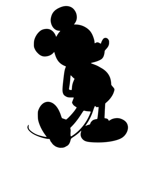 Printable Mickey Mouse Silhouette - Printable Word Searches