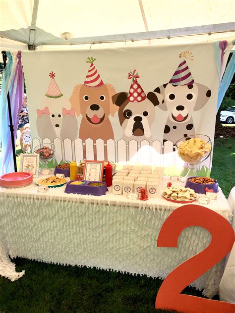 Carolynes Puppy Party Puppy Party Decorations Dog Birthday Party