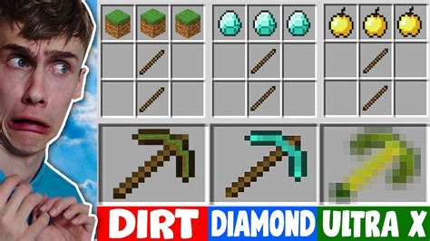 Dirt Pickaxe Vs Diamond Pickaxe Challenge Dirt Wint Youtube