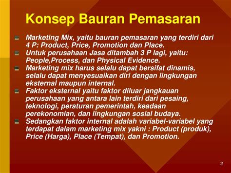 Ppt Marketing Mix Bauran Pemasaran Powerpoint Presentation Free