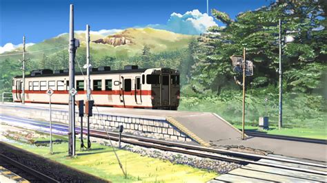 Trains Makoto Shinkai Anime Beyond The Clouds Railroads