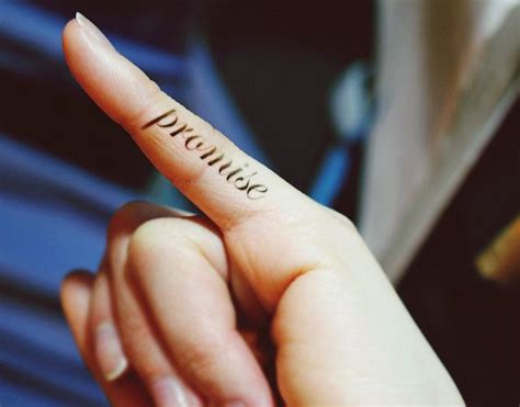 Pinky Promise Promise Tattoo Inside Finger Tattoos Finger Tattoos