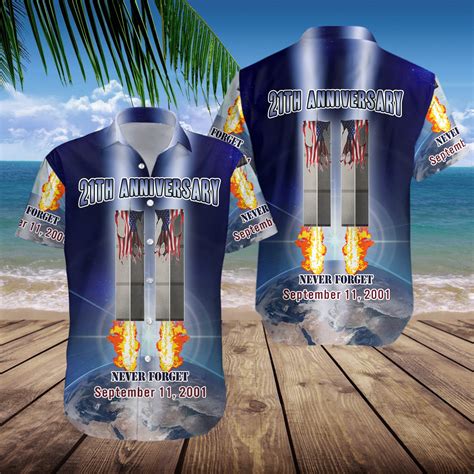 21th Never Forget 911 Us Eagle Summer Hawaiian Shirt Teeruto