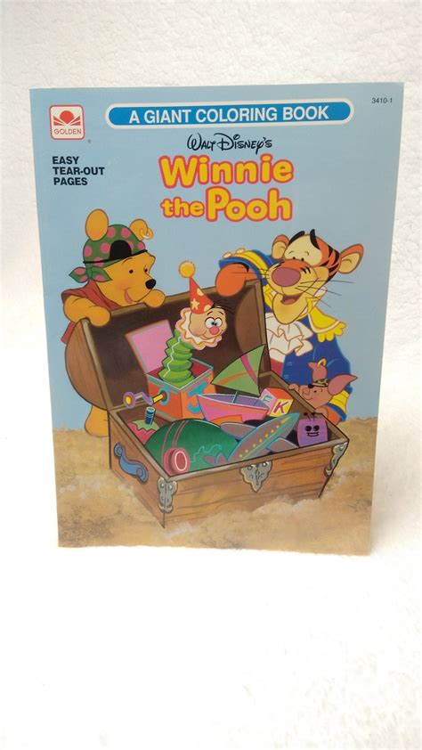 Golden Easy Tear Out Pages A Giant Coloring Book Walt Disney's Winnie