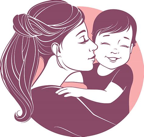 100 Mother Kissing Baby Silhouette Stock Illustrations Royalty Free