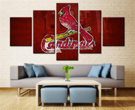 За окном красок достаточно, а добавить их в дом поможем мы! St. Louis Cardinals Logo Baseball - Sport 5 Panel Canvas ...