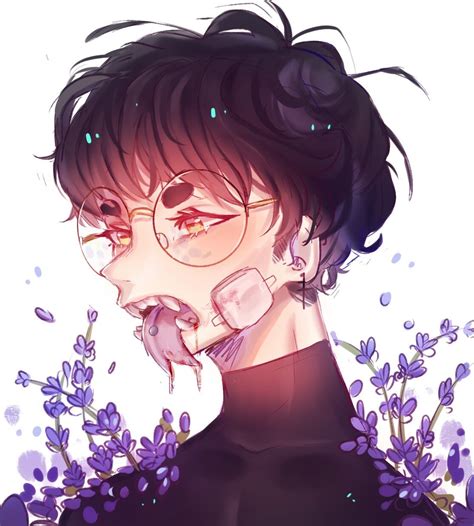Anime animeboy goth gothicstyle redeyes laughing. 35+ Trends For Aesthetic Boy Pfp - Ring's Art