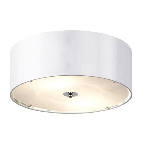 Revamp any room easily and quickly with a new. Endon Lighting Franco FRANCO-40WH White Semi Flush Ceiling ...