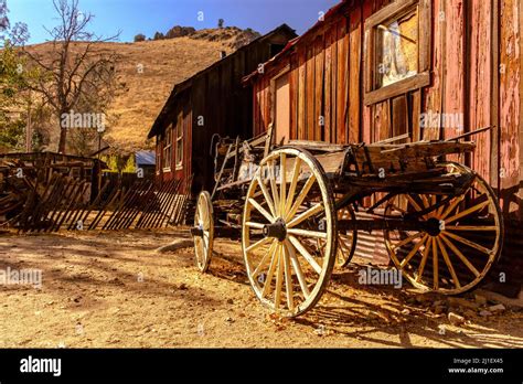 California Road Trip Silver City Wild West Ghost Town Stock Photo Alamy