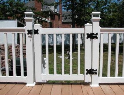 The charleston style railing features square 1.5 pickets with a. Vinyl Deck Gate Kits | glass picket ampro decking gorilla ...